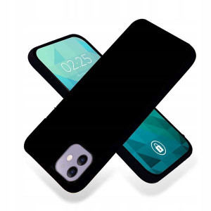 Etui Smooth Do Iphone 12 Pro Max Matowy Czarny