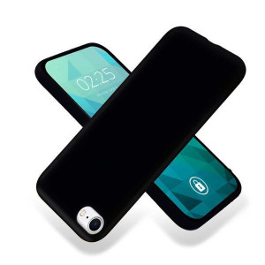Etui Smooth Do Iphone 7 Guma Matowy Czarny Case