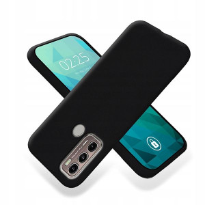 Etui Smooth Do Motorola G60 4g Matowy Czarny Case