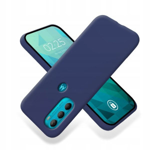 Etui Smooth Do Motorola Moto G71 4g Mat Granatowy