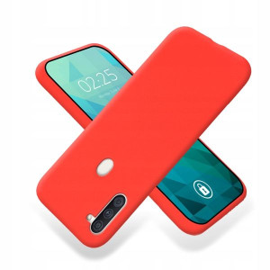 Etui Smooth Do Samsung M11 Case Matowe Czerwony