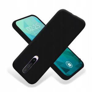 Etui Smooth Do Xiaomi Redmi K30 Matowe Czarny Case