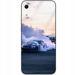 Etui Szklane do HUAWEI HONOR 8A Case Auta Wzory