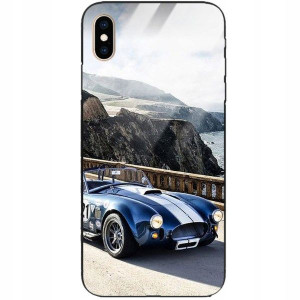 Etui Szklane do IPHONE XS MAX Case Auta Top Wzory