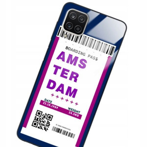 Etui Szklane Do Samsung A12 5g Bilet Podróż Wzory
