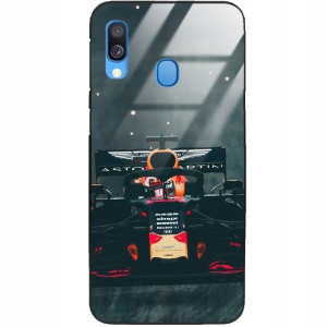 Etui Szklane do SAMSUNG A40 Case Auta Top Wzory