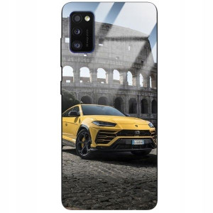 Etui Szklane do SAMSUNG A41 Case Auta Top Wzory