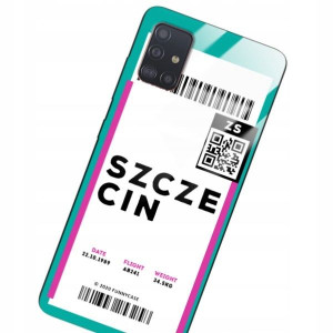 Etui Szklane Do Samsung A51 5g Bilet Podróż Wzory