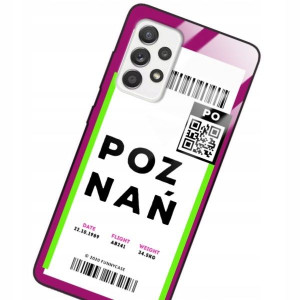 Etui Szklane Do Samsung A52 5g Bilet Podróż Wzory