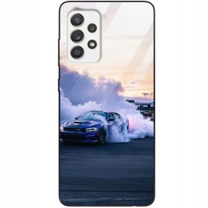Etui Szklane do SAMSUNG A52 Case Auta Top Wzory