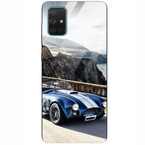 Etui Szklane do SAMSUNG A71 Case Auta Top Wzory
