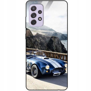 Etui Szklane do SAMSUNG A72 5G Case Auta Top Wzory