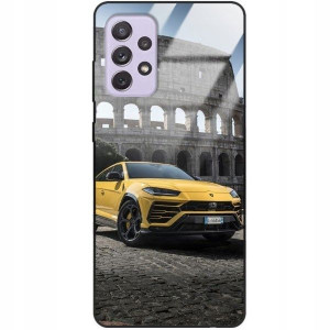 Etui Szklane do SAMSUNG A72 Case Auta Top Wzory