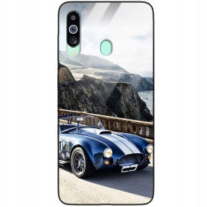 Etui Szklane do SAMSUNG M40 Case Auta Top Wzory