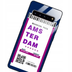 Etui Szklane Do Samsung S10 5g Bilet Podróż Wzory