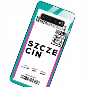 Etui Szklane Do Samsung S10 Bilet Podróż Wzory