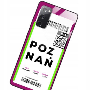 Etui Szklane Do Samsung S20 Fe Bilet Podróż Wzory