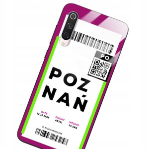 Etui Szklane Do Xiaomi Mi 9 Pro Bilet Podróż Wzory