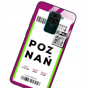 Etui Szklane Do Xiaomi Note 9 Bilet Podróż Wzory