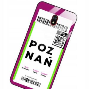 Etui Szklane Do Xiaomi Redmi 8a Bilet Podróż Wzory