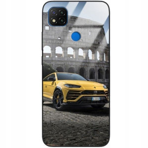 Etui Szklane do XIAOMI REDMI 9C Case Auta Wzory