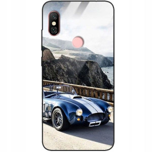Etui Szklane do XIAOMI REDMI NOTE 6 PRO Auta Wzory