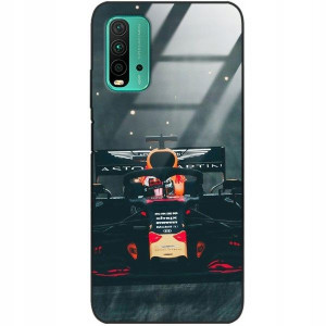 Etui Szklane do XIAOMI REDMI NOTE 9 4G Auta Wzory