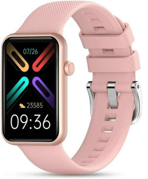 Smartwatch Zegarek Damski Złoty Opaska Kroki Puls Temperatura