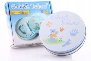 Odcisk Raczki Nozki Bobasa Pamiatka Chrzest