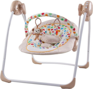 Leżaczek huśtawka Sun Baby małpka melodia regulacj
