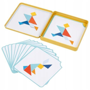 Goki gra magnetycznna TANGRAM magnetyczne klocki