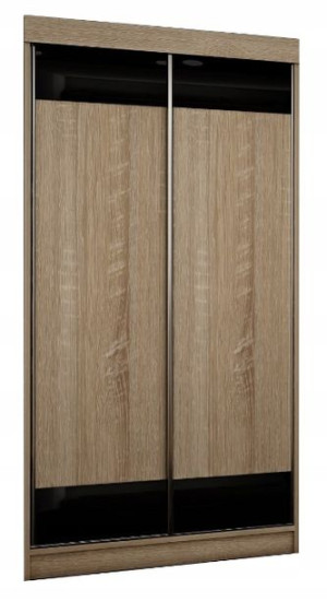 Szafa przesuwna DIEGO V 100cm BIAŁA, SONOMA