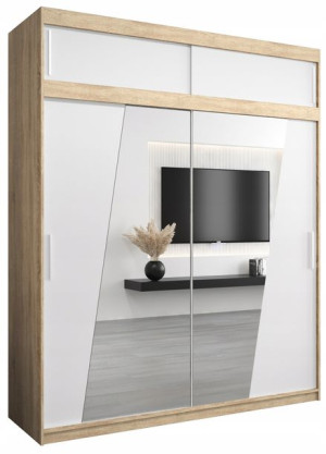 Szafa przesuwna OLIMP 150 cm lustro ZESTAW