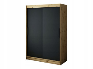 Szafa przesuwna Loka 150 x 200 x62czarna-artisan