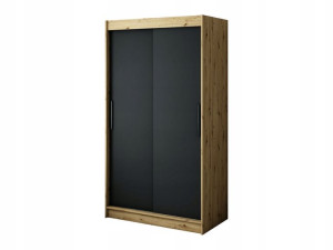 Szafa przesuwna Loka 120 x 200 x62czarna-artisan