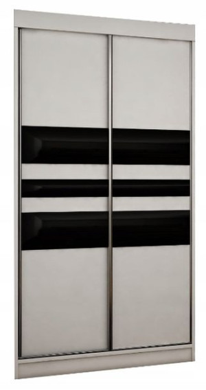 Szafa przesuwna DIEGO VI 100cm BIAŁA, SONOMA