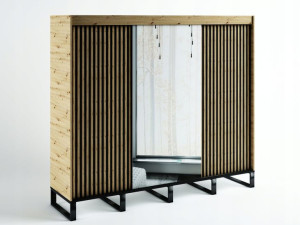 Szafa przesuwna MEXICO LOFT2 250X212X62dąb artisan