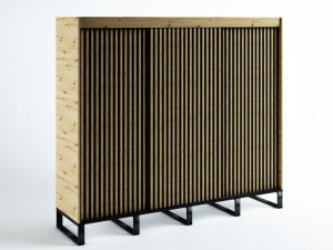 Szafa przesuwna MEXICO LOFTI 250X212X62dąb artisan