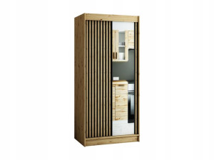Szafa przesuwna LIVELLO II - 100 cm z lamelami