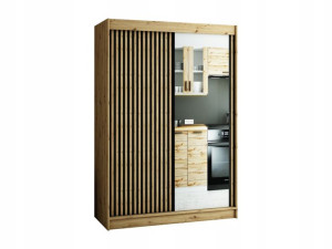 Szafa przesuwna LIVELLO II - 150 cm z lamelami