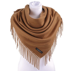 Chusta kaszmirowa damska CAMEL