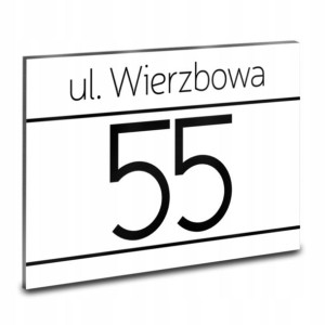 DUŻA Tablica Adresowa na dom NUMER DOMU wzór 89