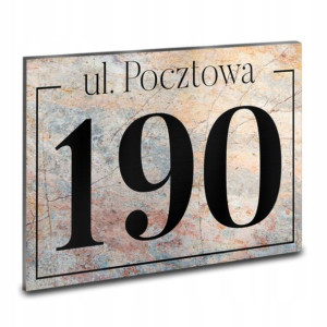 TABLICA Adresowa PCV 32x21 NUMER DOMU Wiele Wzorów