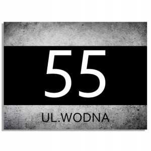 Tabliczka ADRESOWA z Numerem DOMU 40x30 MiX Wzorów
