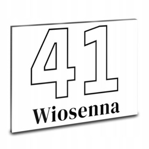 TABLICZKA na dom TABLICA Adresowa NUMER DOMU w 102