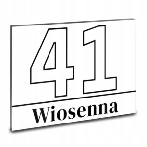 TABLICZKA na dom TABLICA Adresowa NUMER DOMU w 103