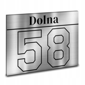 TABLICZKA na dom TABLICA Adresowa NUMER DOMU w 104