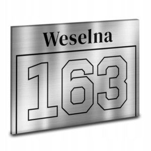 TABLICZKA na dom TABLICA Adresowa NUMER DOMU w 105