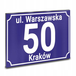 TABLICZKA na dom Tablica Adresowa NUMER DOMU wz 27
