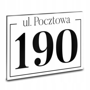 TABLICZKA na dom TABLICA Adresowa NUMER DOMU wz 75